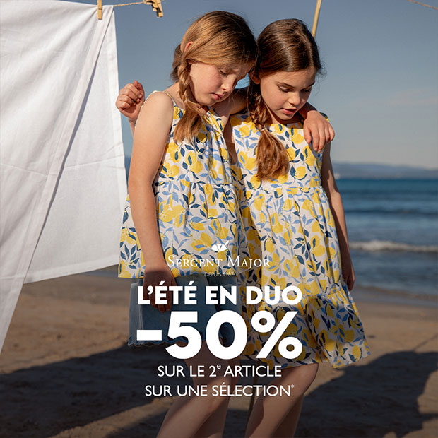 L'été en Duo avec Sergent Major : -50% sur le 2ème article*