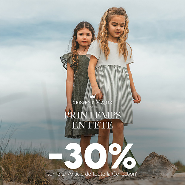 Le printemps en fête chez Sergent Major : -30%* sur le 2ème article